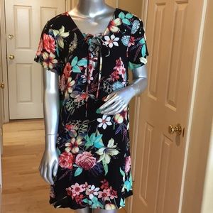 Lucy Love floral lace up dress